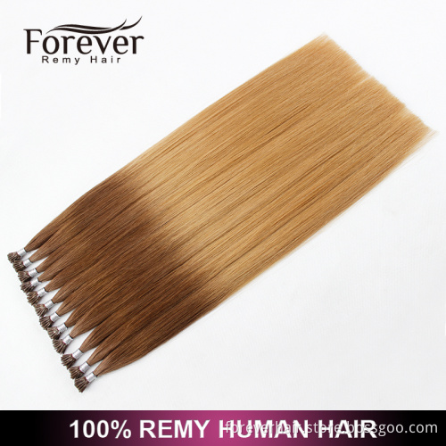 Forever high quality Full cutical cheap 8 to 30 inch 100 Brazilian remy human ombre i tip hair extension for cheap